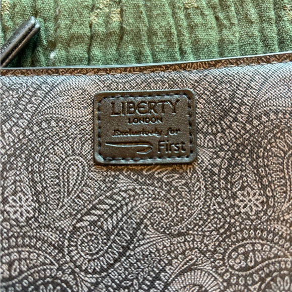 Liberty London Gray Paisley Pouch - Picture 3 of 5